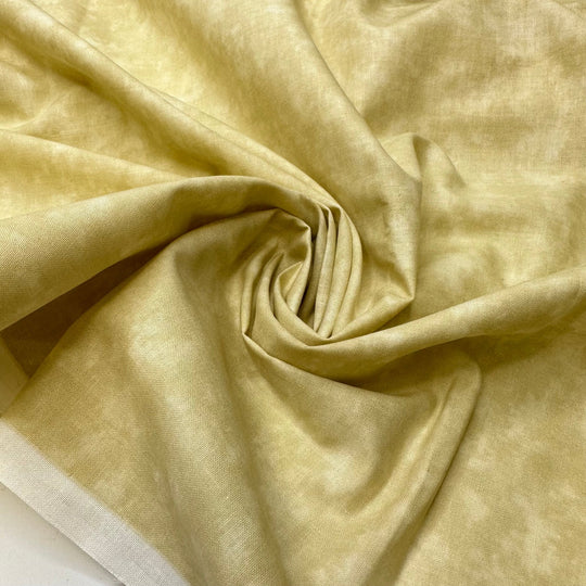 The Life Of A Backdrop - Cotton Woven - Light Yellow/Cream Sponge Paint - 4M Bundle - True Deadstock fabric Fabric by private - Sustainable Textile | FABCYCLE