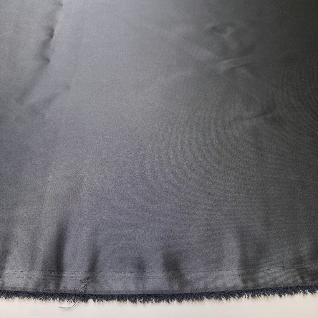 The Loon Call - Satin Poly Woven - Steel Grey - 2M Bundle - True Deadstock fabric Fabric by private - Sustainable Textile | FABCYCLE