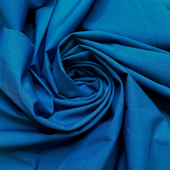 The Most Refreshing Glass Of Water Ever - Poly/Cotton Woven - Blue - 2.85M Bundle - True Deadstock fabric Fabric by private - Sustainable Textile | FABCYCLE