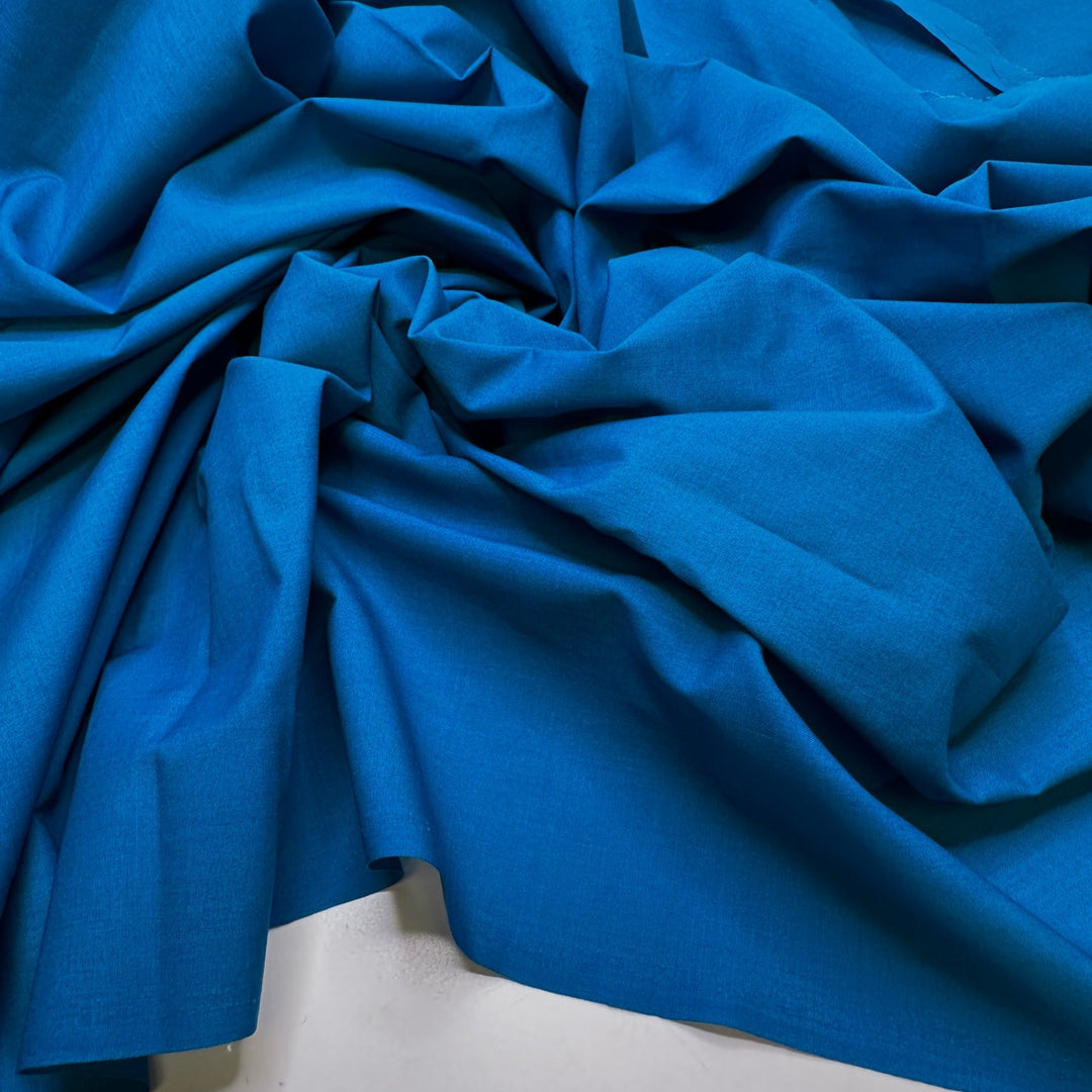 The Most Refreshing Glass Of Water Ever - Poly/Cotton Woven - Blue - 2.85M Bundle - True Deadstock fabric Fabric by private - Sustainable Textile | FABCYCLE