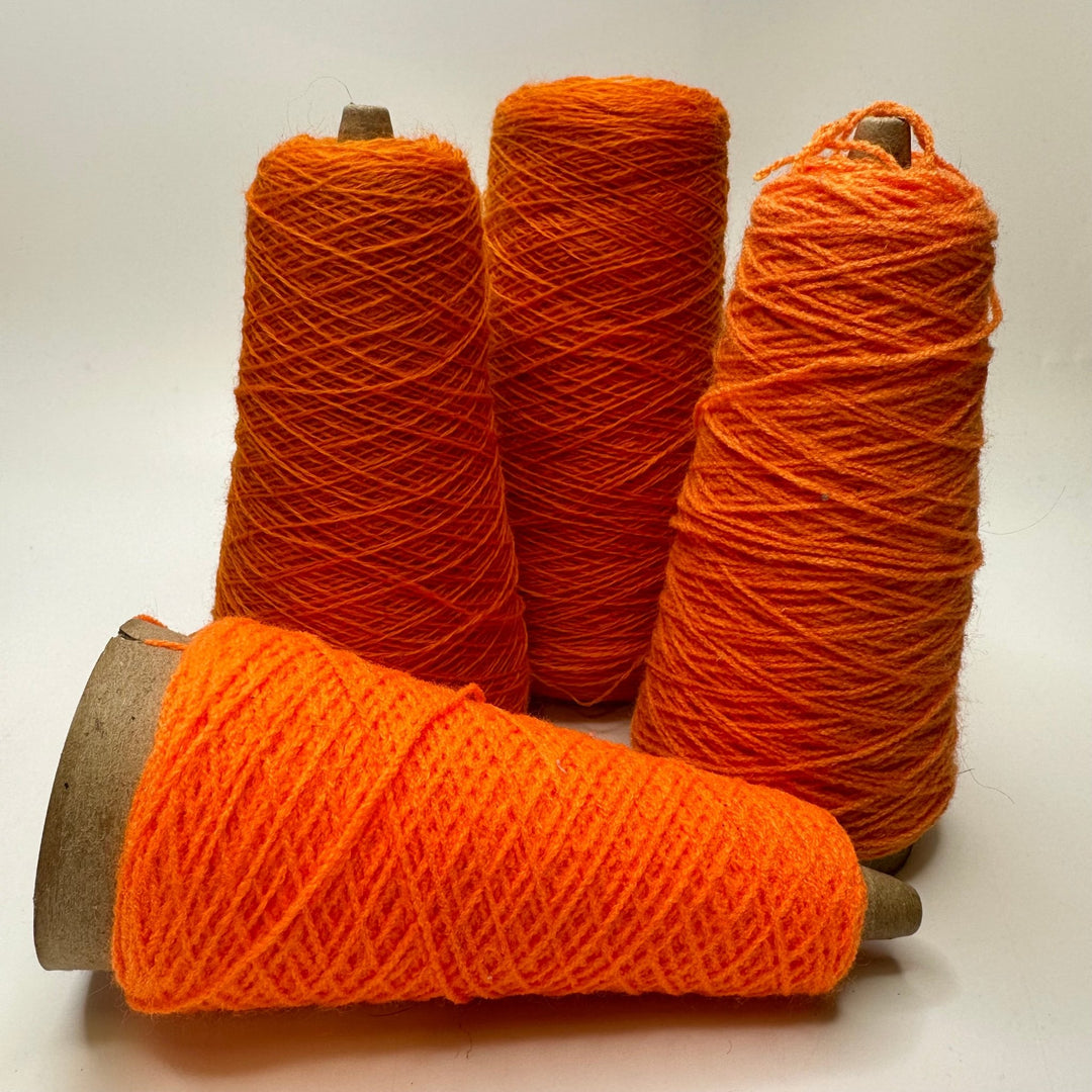 The Orange Multi Cone Pack Yarn - Orange - 4 Pack - True Deadstock supplies Fabric by private - Sustainable Textile | FABCYCLE