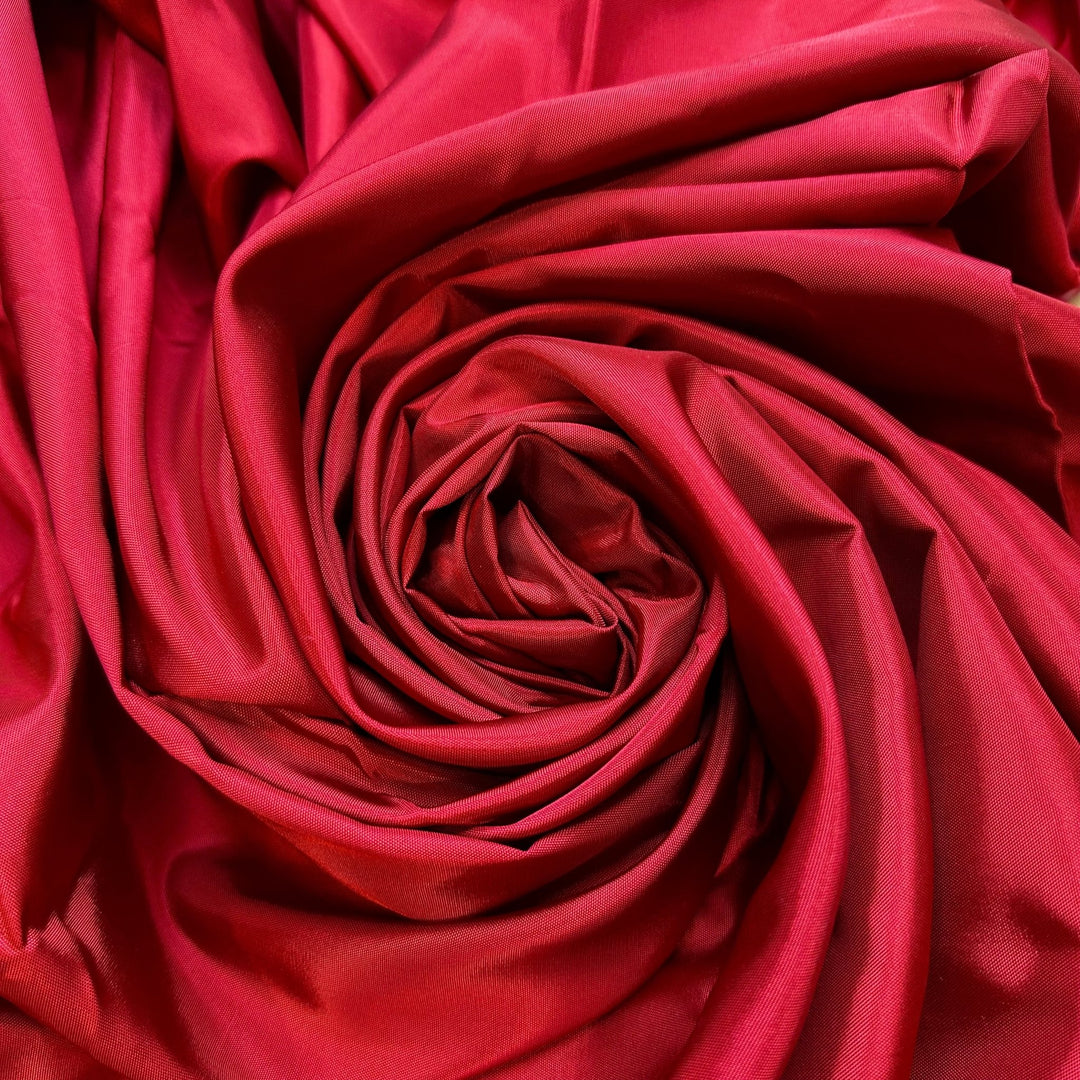 The Parent Trap - Polyester Blend Woven - Dark Red - 2M Bundle - True Deadstock fabric Fabric by private - Sustainable Textile | FABCYCLE