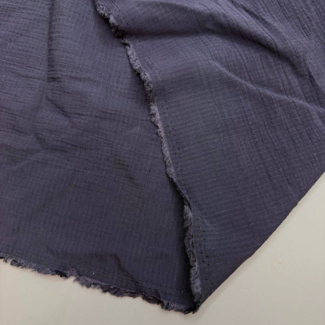 The Perfect Shady Spot - Embossed Linen/Poly Woven - Dark Grey - 3.3M Bundle - True Deadstock fabric Fabric by private - Sustainable Textile | FABCYCLE