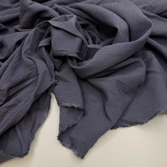 The Perfect Shady Spot - Embossed Linen/Poly Woven - Dark Grey - 3.3M Bundle - True Deadstock fabric Fabric by private - Sustainable Textile | FABCYCLE