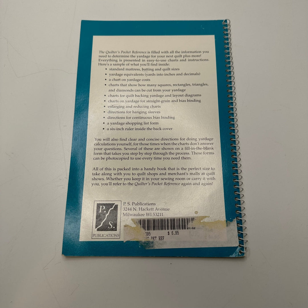 The Quilters Pocket Reference Books - White/Blue - Individual - True Deadstock supplies Fabric by private - Sustainable Textile | FABCYCLE