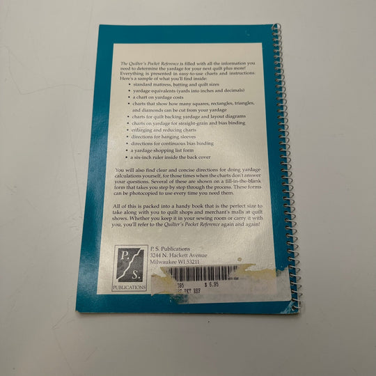 The Quilters Pocket Reference Books - White/Blue - Individual - True Deadstock supplies Fabric by private - Sustainable Textile | FABCYCLE