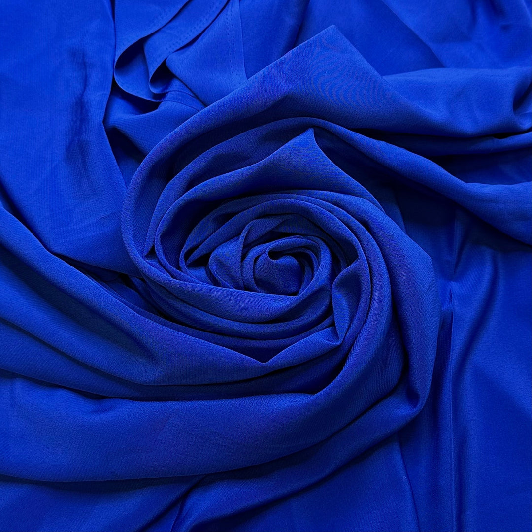 The Runaway Bride - Polyester Blend Woven - Blue - 2.5M Bundle - True Deadstock fabric Fabric by private - Sustainable Textile | FABCYCLE
