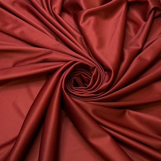 The Shape Of An American Football - Chitosante Poly Knit - Burgundy - Bundles - True Deadstock fabric Fabric by private - Sustainable Textile | FABCYCLE