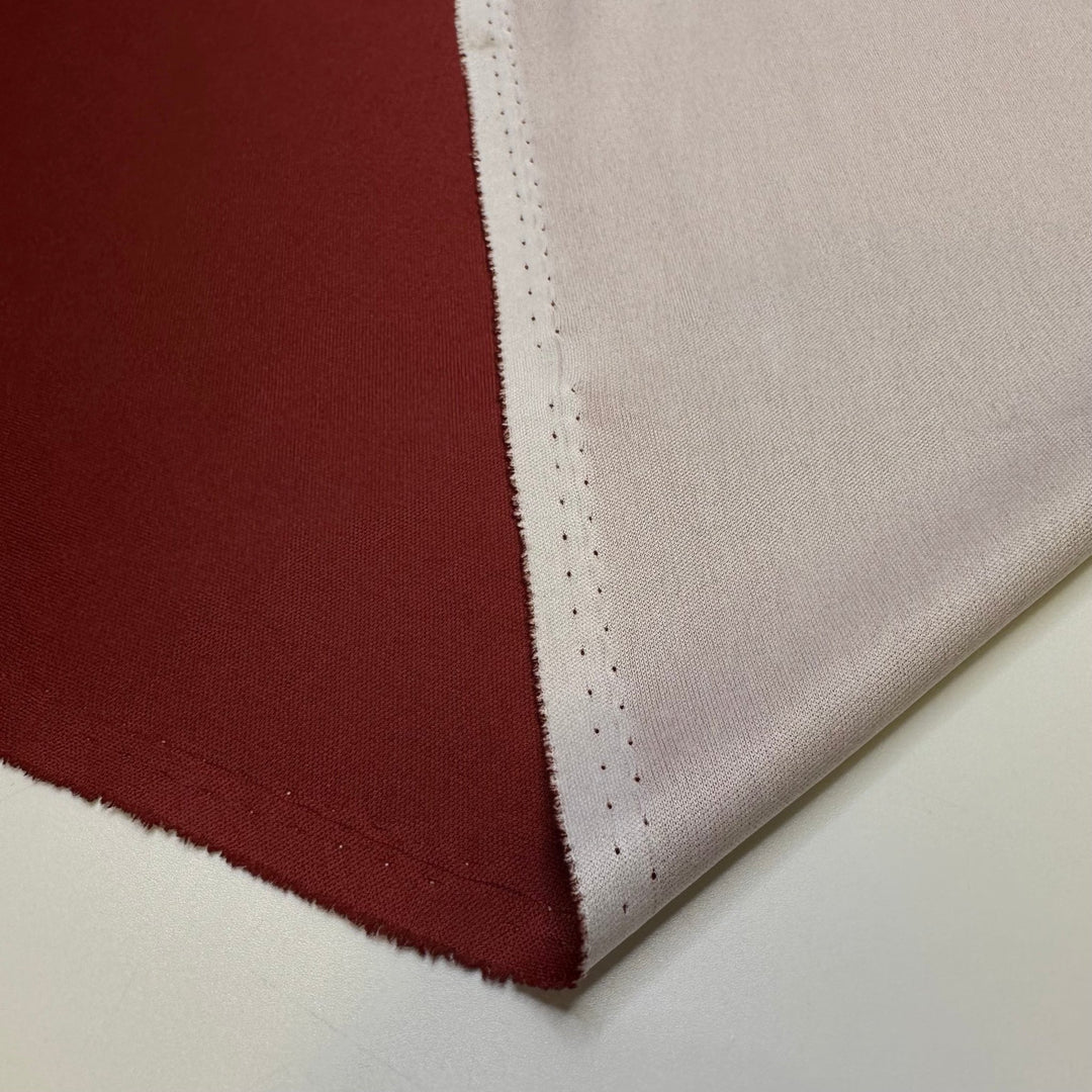 The Shape Of An American Football - Chitosante Poly Knit - Burgundy - Bundles - True Deadstock fabric Fabric by private - Sustainable Textile | FABCYCLE