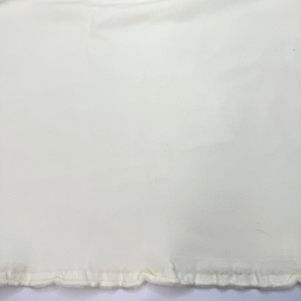 The Softest Camping Cot - Fleece Polyester Blend Knit - Light Cream - 2M Bundle - True Deadstock fabric Fabric by private - Sustainable Textile | FABCYCLE
