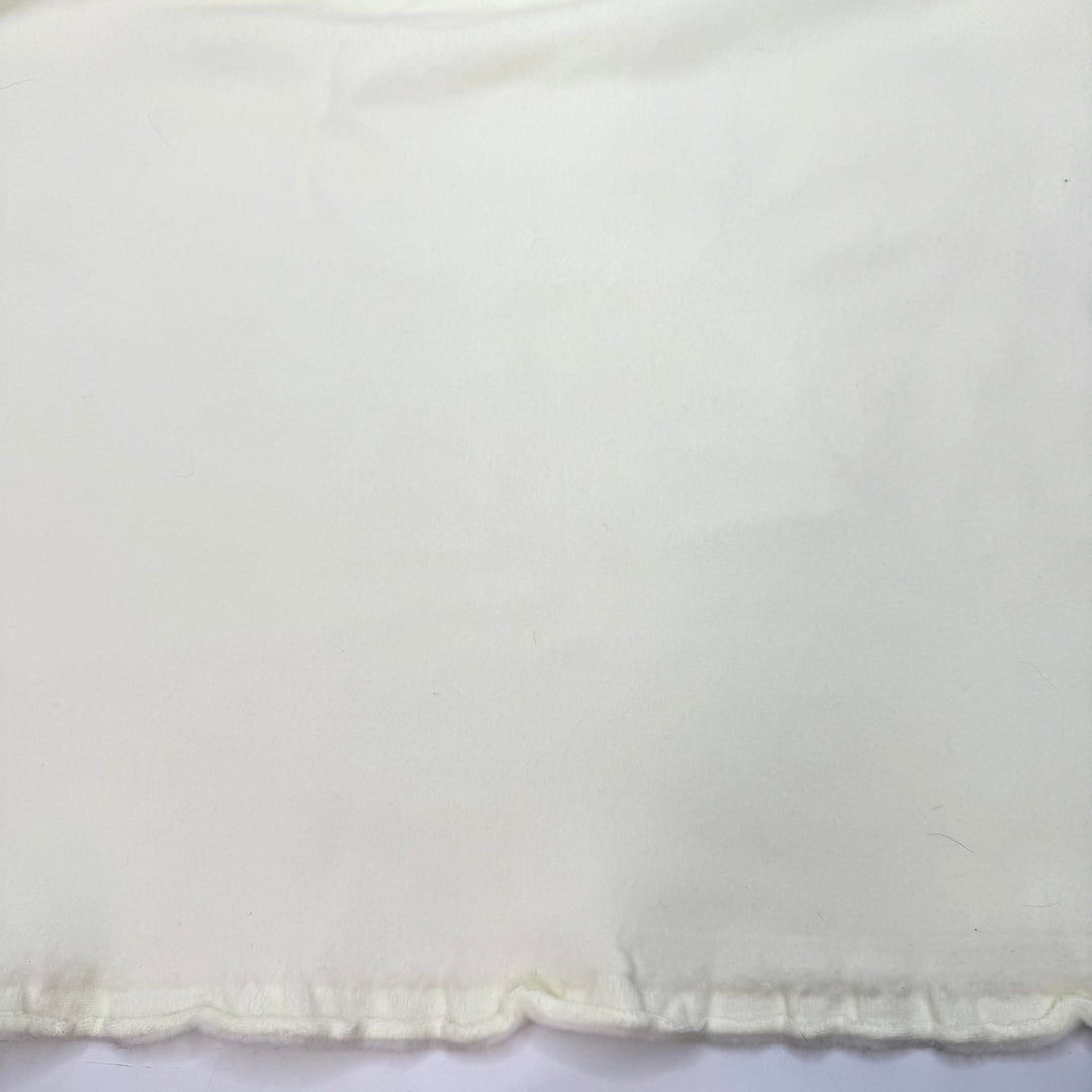 The Softest Camping Cot - Fleece Polyester Blend Knit - Light Cream - 2M Bundle - True Deadstock fabric Fabric by private - Sustainable Textile | FABCYCLE