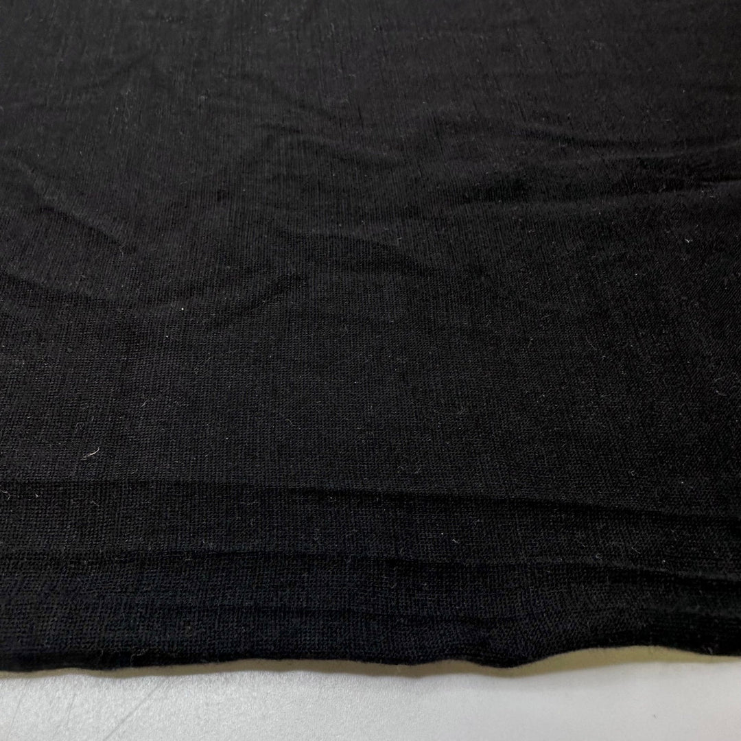 The Sun Goes Down Too Early Now - Jersey Wool Blend Knit - Black - 2.6M Bundle - True Deadstock fabric Fabric by private - Sustainable Textile | FABCYCLE
