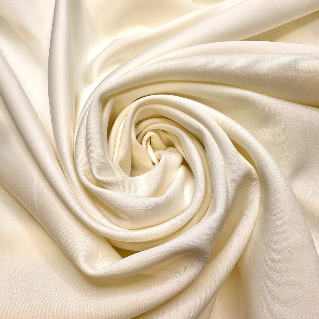 The Wedding Singer - Mini Scuba Nylon Blend Knit - White - 1M Bundle - True Deadstock fabric Fabric by private - Sustainable Textile | FABCYCLE