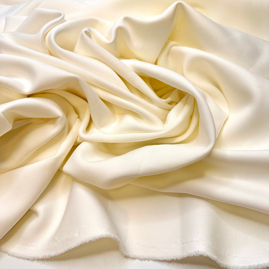 The Wedding Singer - Mini Scuba Nylon Blend Knit - White - 1M Bundle - True Deadstock fabric Fabric by private - Sustainable Textile | FABCYCLE