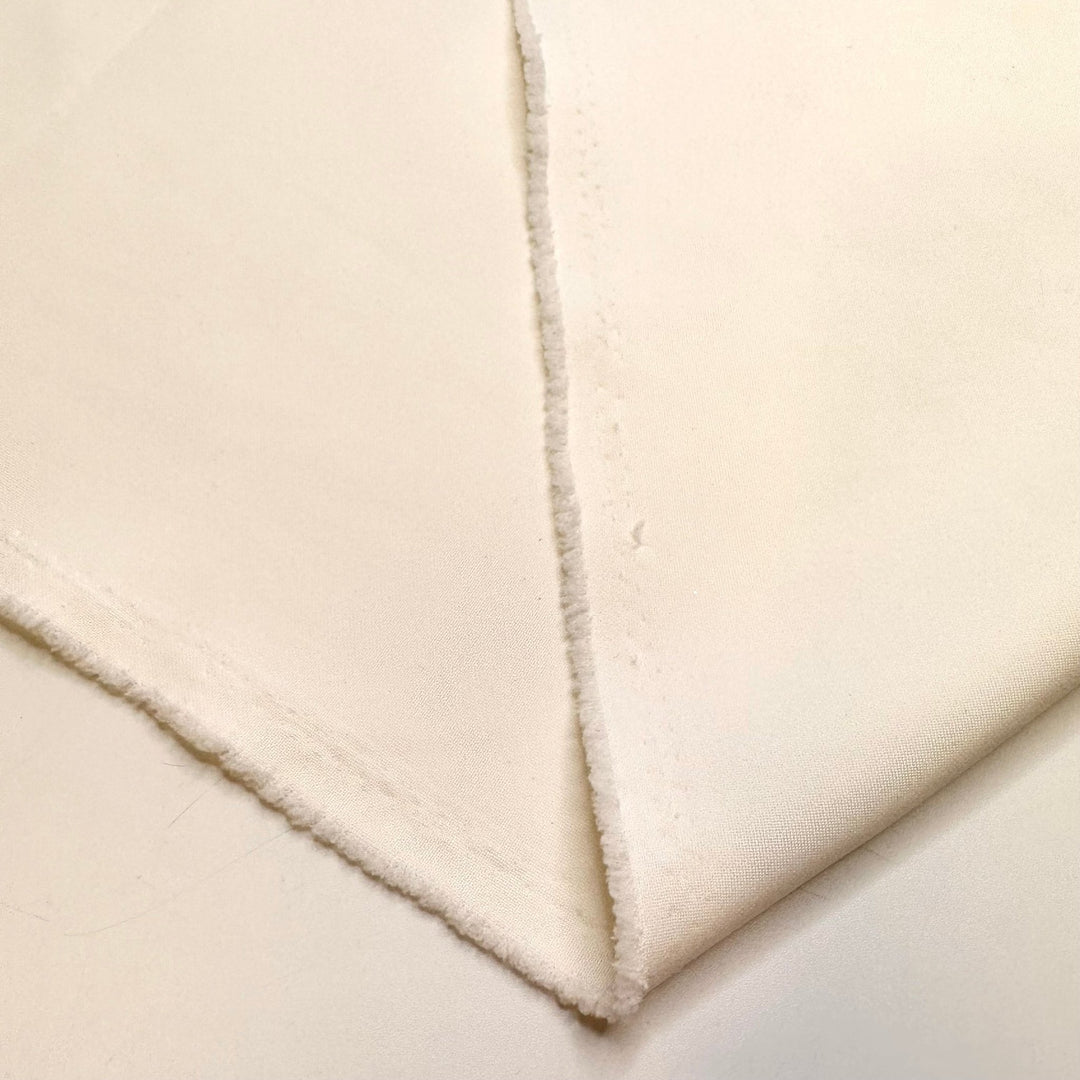 The Wedding Singer - Mini Scuba Nylon Blend Knit - White - 1M Bundle - True Deadstock fabric Fabric by private - Sustainable Textile | FABCYCLE