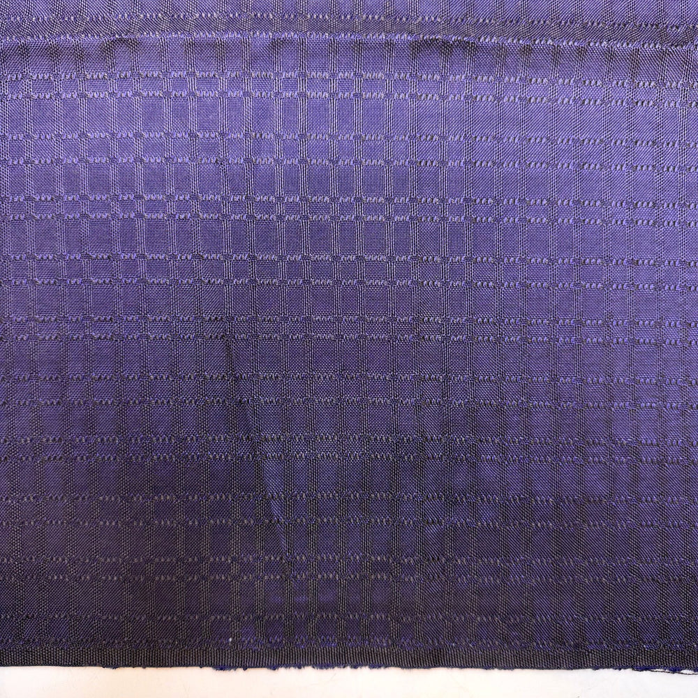 The Year 3000 - Polyester Blend Woven - Dark Purple Geometric - 1.5M Bundle - True Deadstock fabric Fabric by private - Sustainable Textile | FABCYCLE