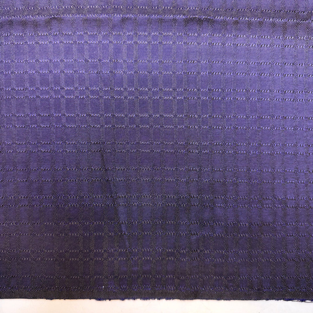 The Year 3000 - Polyester Blend Woven - Dark Purple Geometric - 1.5M Bundle - True Deadstock fabric Fabric by private - Sustainable Textile | FABCYCLE