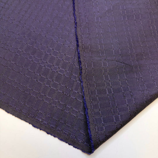 The Year 3000 - Polyester Blend Woven - Dark Purple Geometric - 1.5M Bundle - True Deadstock fabric Fabric by private - Sustainable Textile | FABCYCLE