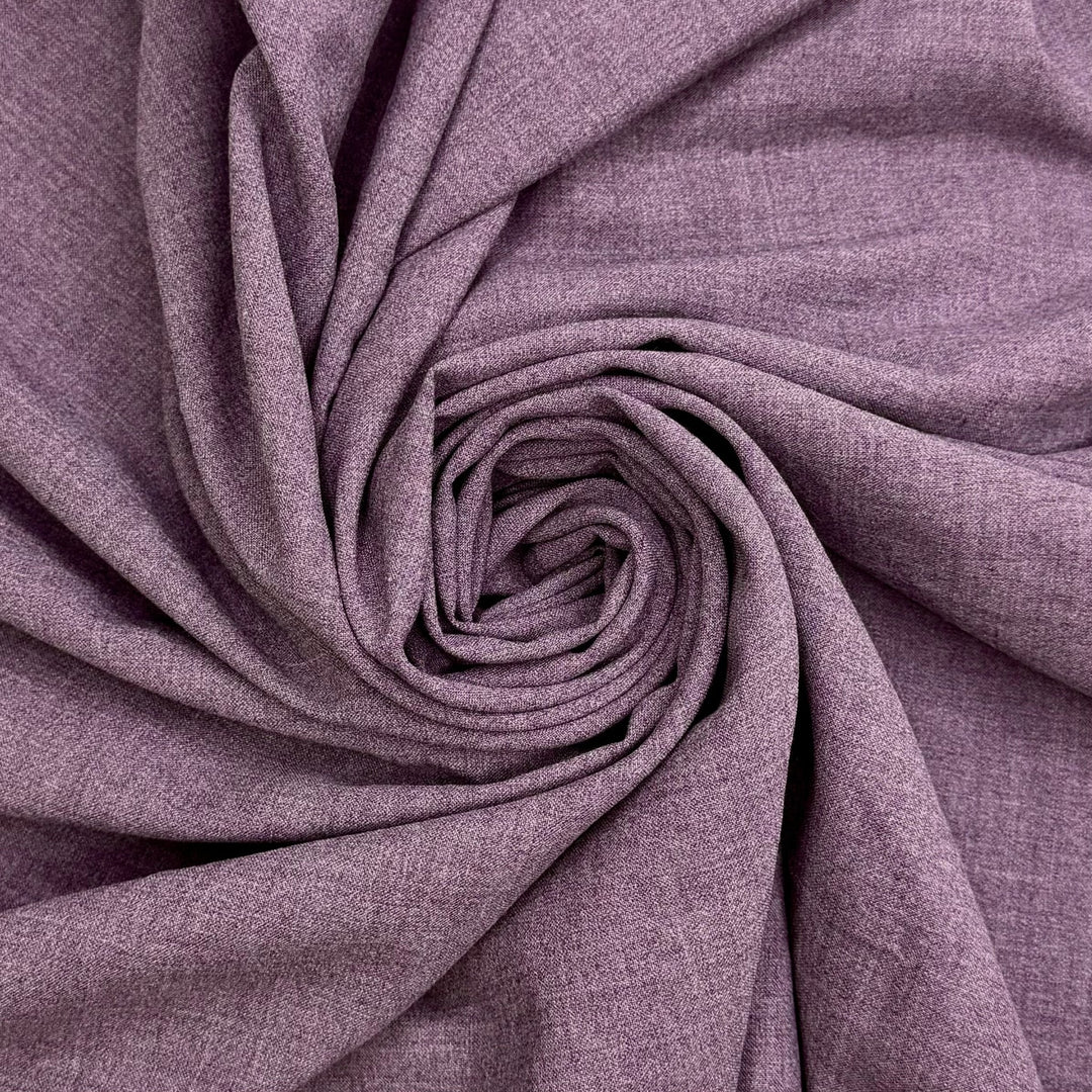 The Zoo Was Otter Chaos - Wool Blend Woven - Dark Grey/Purple - 0.95M Bundle - True Deadstock fabric Fabric by private - Sustainable Textile | FABCYCLE