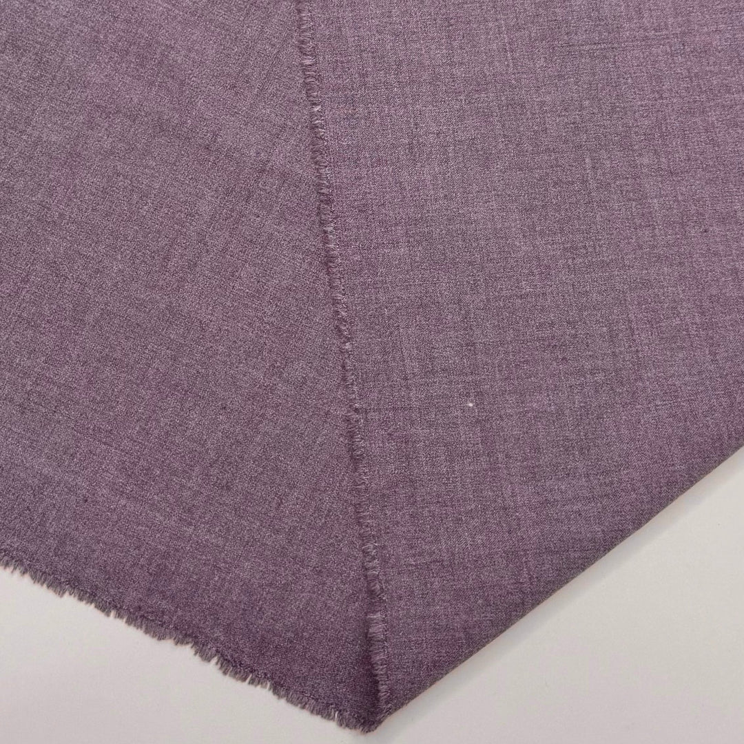 The Zoo Was Otter Chaos - Wool Blend Woven - Dark Grey/Purple - 0.95M Bundle - True Deadstock fabric Fabric by private - Sustainable Textile | FABCYCLE