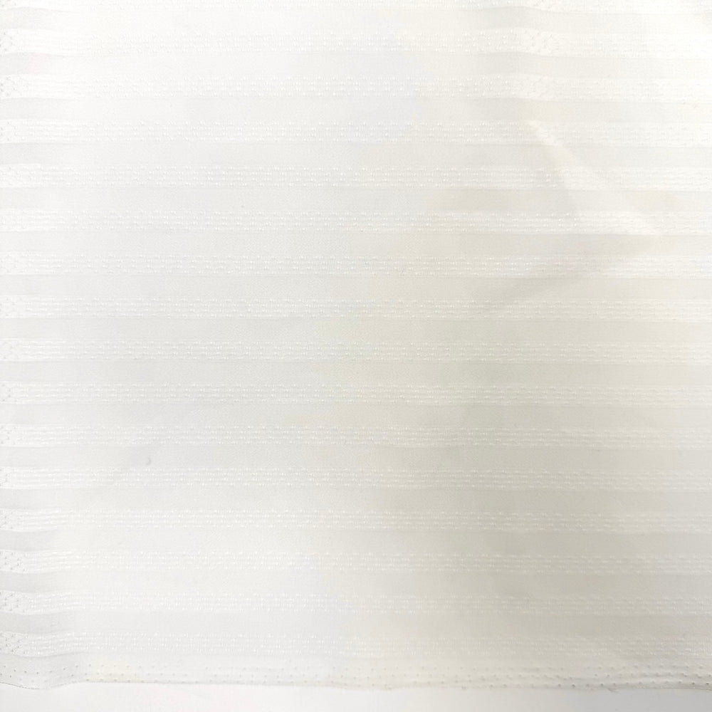 This Sushi Seems Fishy - Polyester Blend Woven - White Stripes - 1.8M Bundle - True Deadstock fabric Fabric by private - Sustainable Textile | FABCYCLE