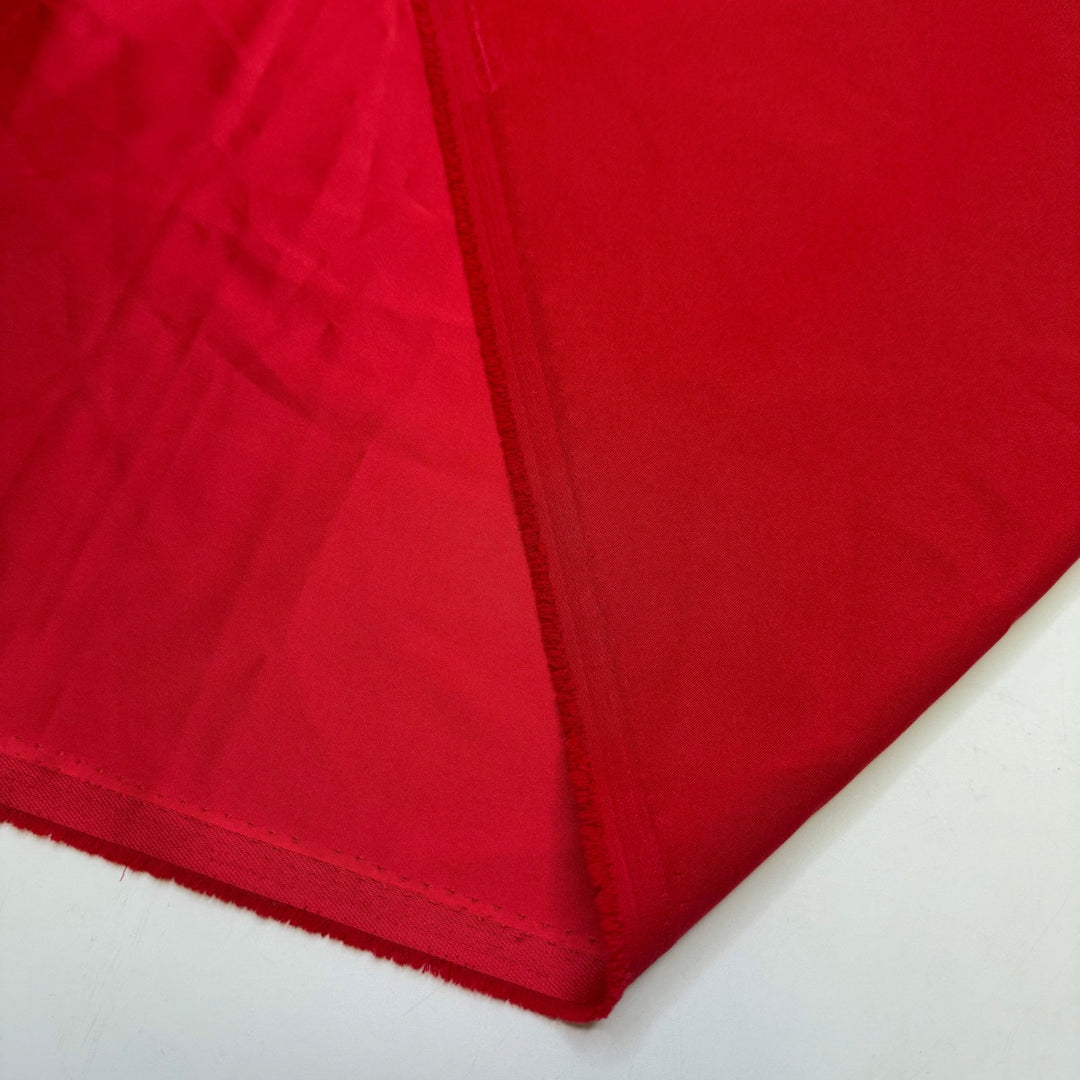 Thor - Sateen Polyester Blend Woven - Red - 3.3M Bundle - True Deadstock fabric Fabric by private - Sustainable Textile | FABCYCLE