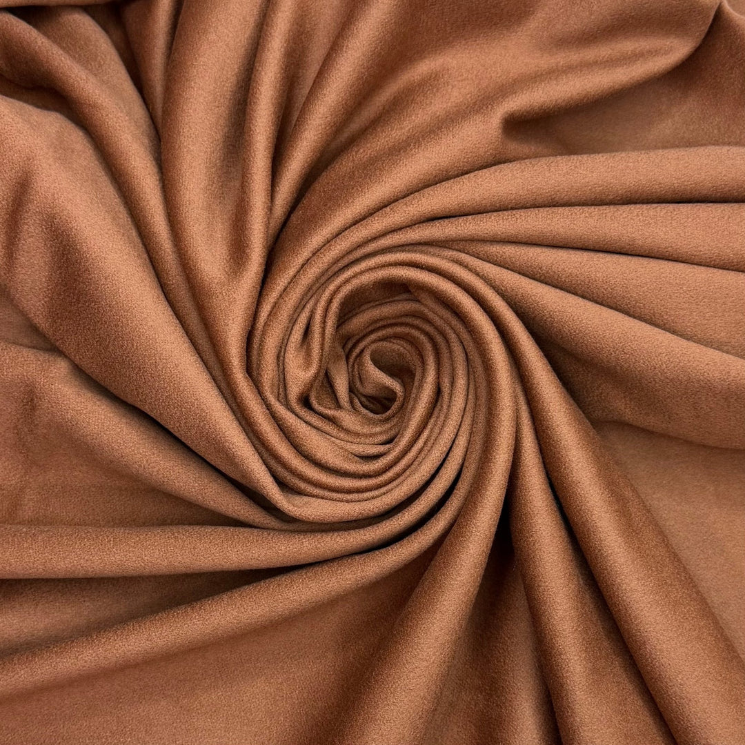 Thread Lightly - Brushed Twill Weave Wool Woven - Light Brown - 1.45M Bundle - True Deadstock fabric Fabric by private - Sustainable Textile | FABCYCLE