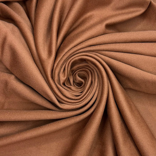 Thread Lightly - Brushed Twill Weave Wool Woven - Light Brown - 1.45M Bundle - True Deadstock fabric Fabric by private - Sustainable Textile | FABCYCLE