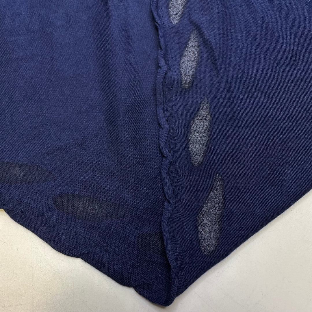Thread Snapping - Jersey Natural Blend Knit - Navy - Bundles - True Deadstock fabric Fabric by private - Sustainable Textile | FABCYCLE