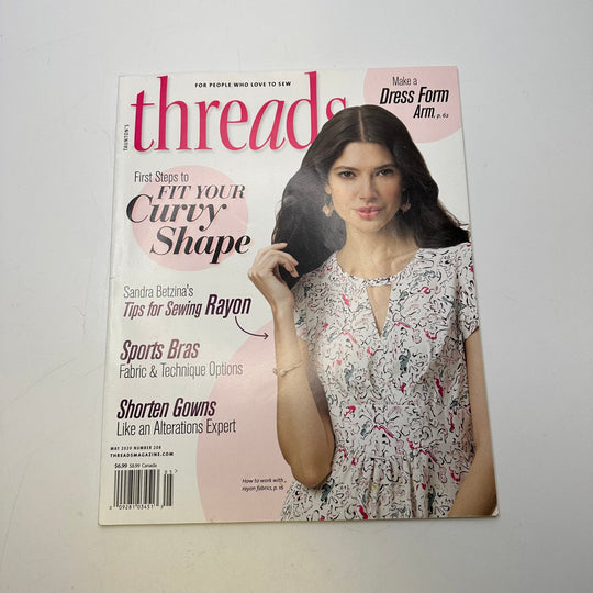 Threads May 2020 Number 208 Books - Light White/Pink - Individual - True Deadstock supplies Fabric by private - Sustainable Textile | FABCYCLE
