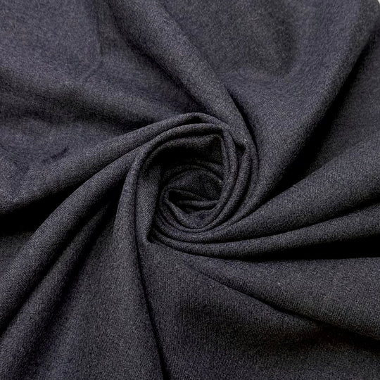 Three Course Meal - Wool Woven - Dark Grey - 0.7M Bundle - True Deadstock fabric Fabric by private - Sustainable Textile | FABCYCLE
