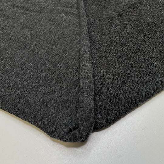 Thunderstorms Tonight - French Terry Natural Blend Knit - Dark Grey - Bundles - True Deadstock fabric Fabric by private - Sustainable Textile | FABCYCLE