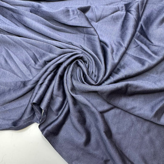 Ticking Things Off The Bucket List - Satin Finish Rib Knit Cotton/Poly Knit - Navy - 1.8M Bundle - True Deadstock fabric Fabric by private - Sustainable Textile | FABCYCLE