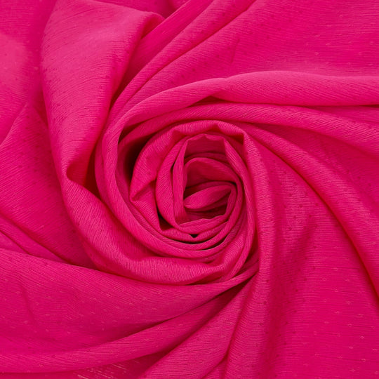Tickled Pink - Polyester Blend Woven - Pink Polka Dots - 2.4M Bundle - True Deadstock fabric Fabric by private - Sustainable Textile | FABCYCLE