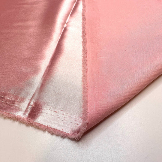 Tie It Up With A Bow - Satin Polyester Blend Woven - Light Pink - 3.3M Bundle - True Deadstock fabric Fabric by private - Sustainable Textile | FABCYCLE