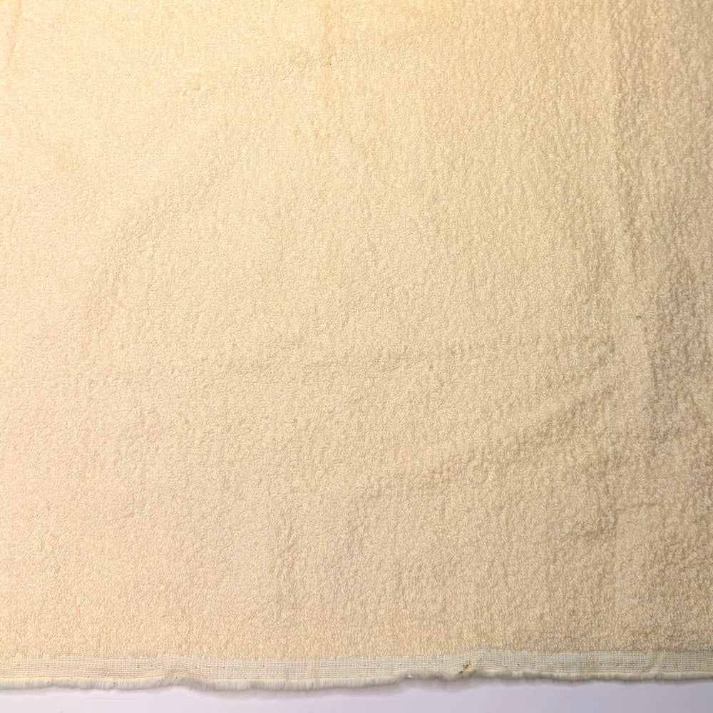 Tight Knit - Terry Towel Cotton Blend Woven - Cream - 3M Bundle - True Deadstock fabric Fabric by private - Sustainable Textile | FABCYCLE
