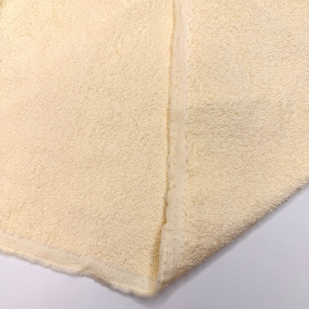 Tight Knit - Terry Towel Cotton Blend Woven - Cream - 3M Bundle - True Deadstock fabric Fabric by private - Sustainable Textile | FABCYCLE