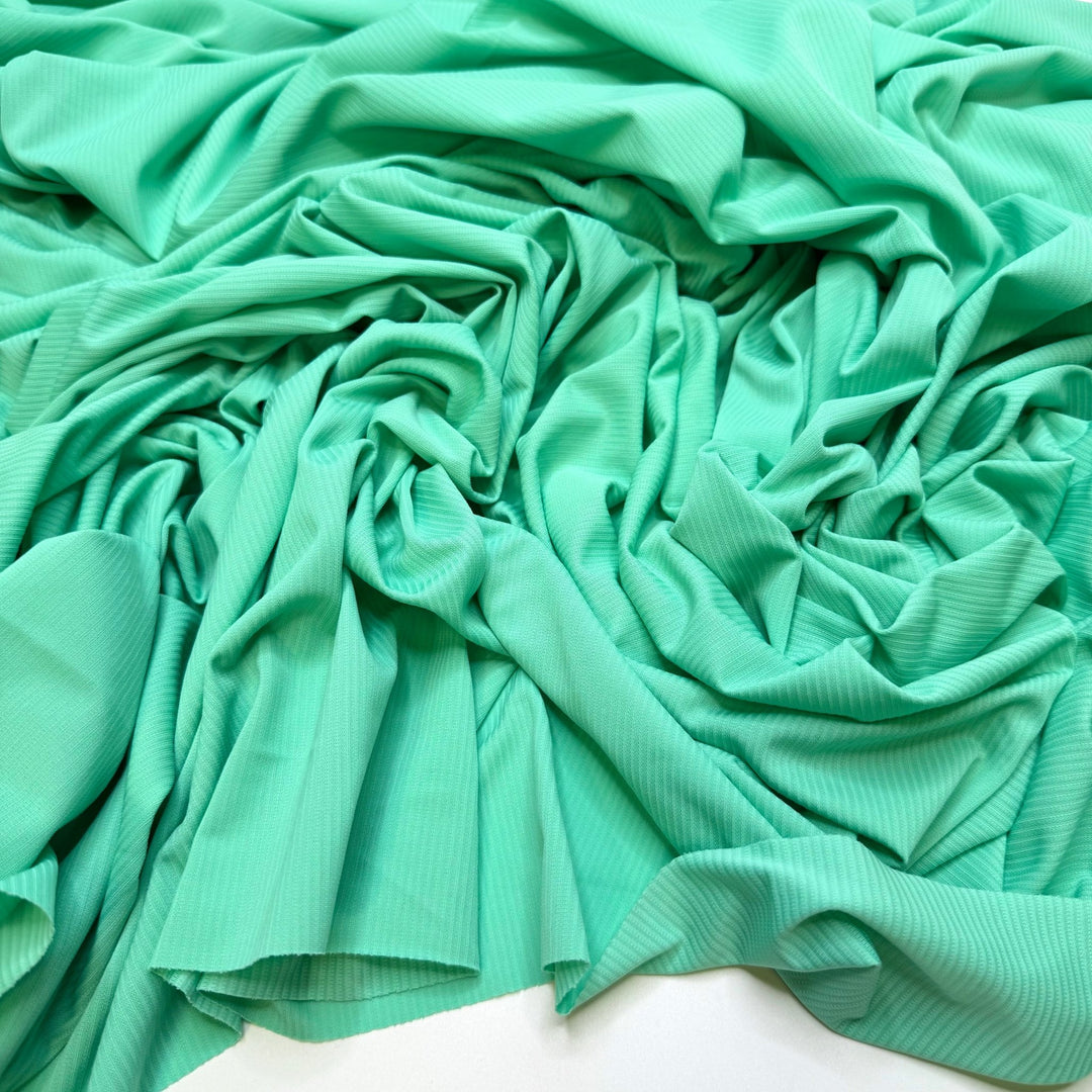 TikTok Dance Trends - Polyester Blend Knit - Light Teal - 2.1M Bundle - True Deadstock fabric Fabric by private - Sustainable Textile | FABCYCLE