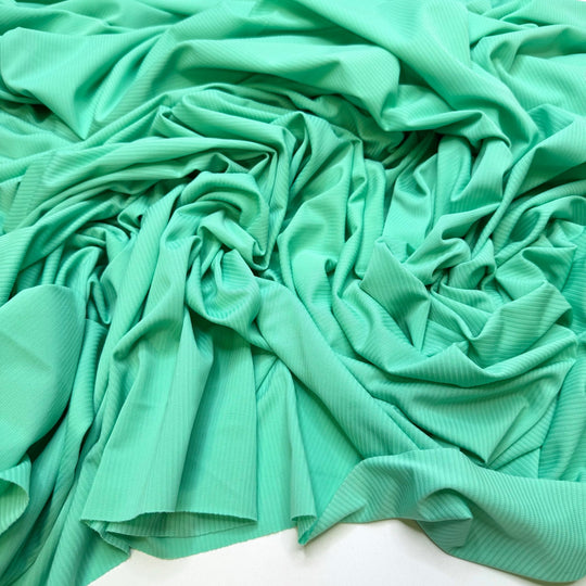 TikTok Dance Trends - Polyester Blend Knit - Light Teal - 2.1M Bundle - True Deadstock fabric Fabric by private - Sustainable Textile | FABCYCLE