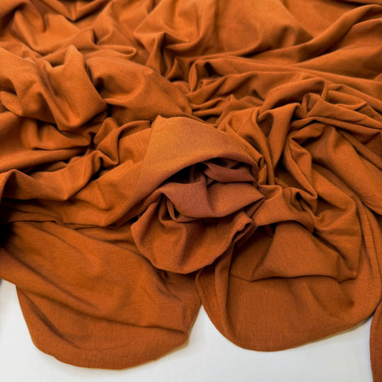 Time Changes All Things - Jersey Rayon Blend Knit - Light Brown - 1.3M Bundle - True Deadstock fabric Fabric by private - Sustainable Textile | FABCYCLE