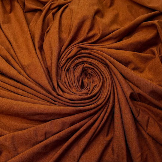 Time Changes All Things - Jersey Rayon Blend Knit - Light Brown - 1.3M Bundle - True Deadstock fabric Fabric by private - Sustainable Textile | FABCYCLE