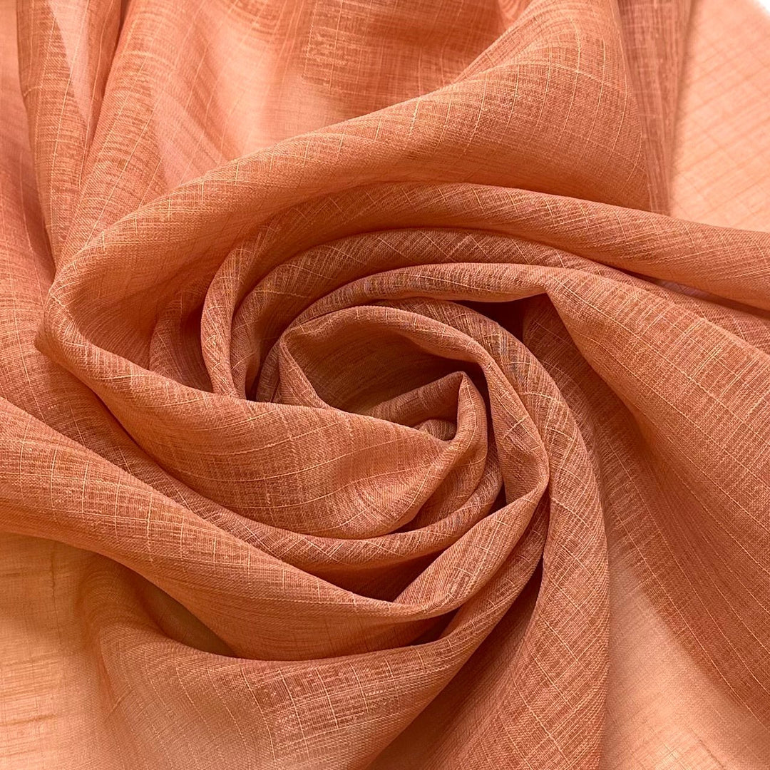 Time For A Deep Clean - Polyester Blend Woven - Light Orange - 1M Bundle - True Deadstock fabric Fabric by private - Sustainable Textile | FABCYCLE