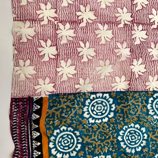 Time For A Vacation - Chiffon Silk Woven - Multi Floral And Geometric - 1.2M Bundle - True Deadstock fabric Fabric by private - Sustainable Textile | FABCYCLE