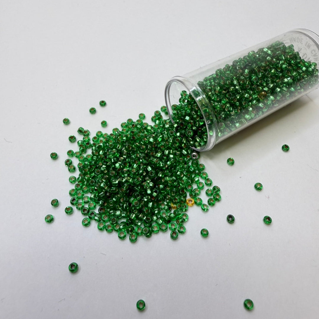 Tiny Seed Beads Beads - Green - 300 Pack - True Deadstock supplies Fabric by private - Sustainable Textile | FABCYCLE