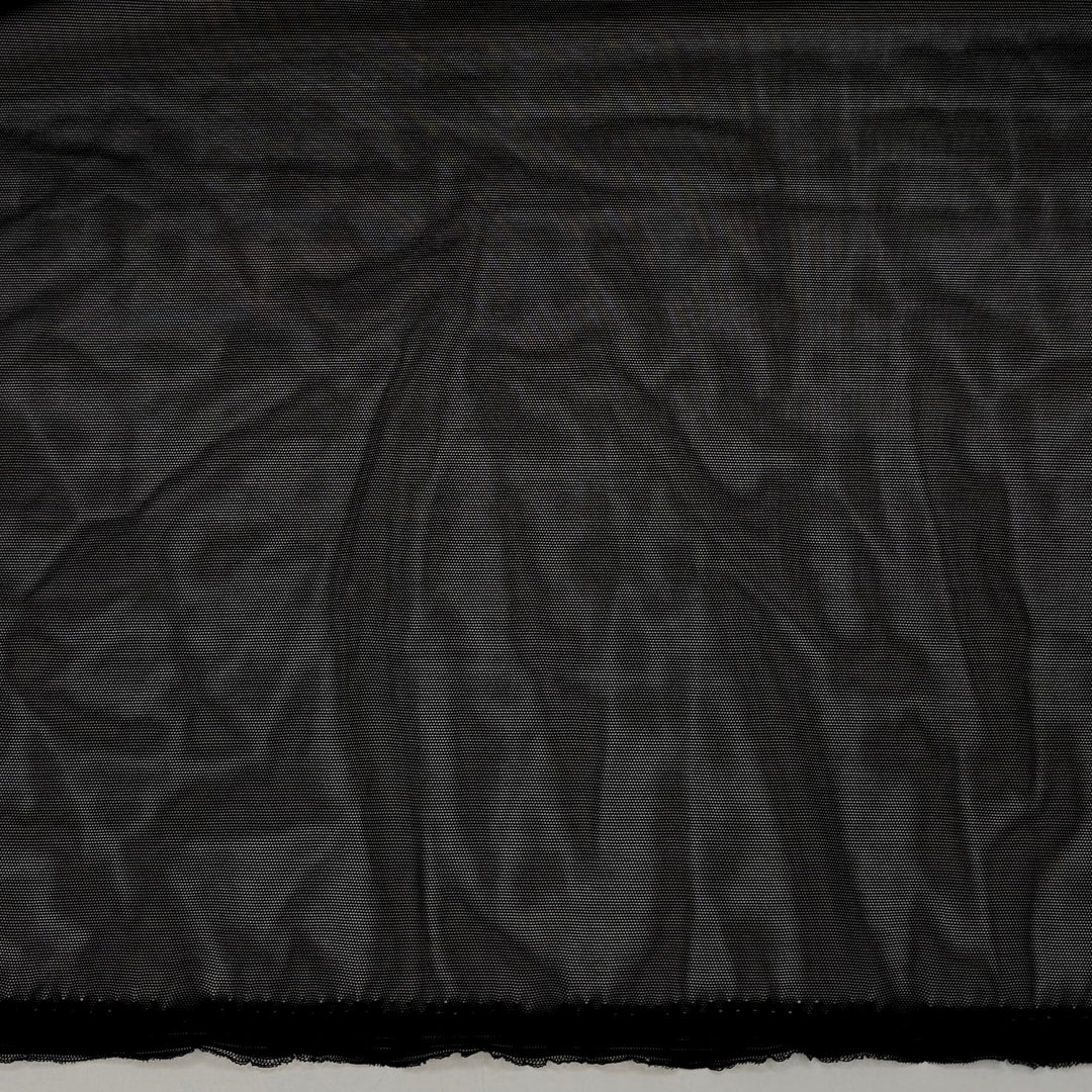 Tire Swing By The Lake - Mesh Poly/Spandex Knit - Black - 2M Bundle - True Deadstock fabric Fabric by private - Sustainable Textile | FABCYCLE