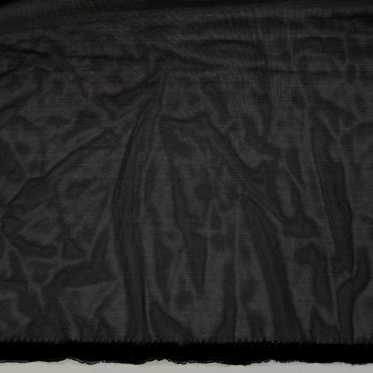 Tire Swing By The Lake - Mesh Poly/Spandex Knit - Black - 2M Bundle - True Deadstock fabric Fabric by private - Sustainable Textile | FABCYCLE