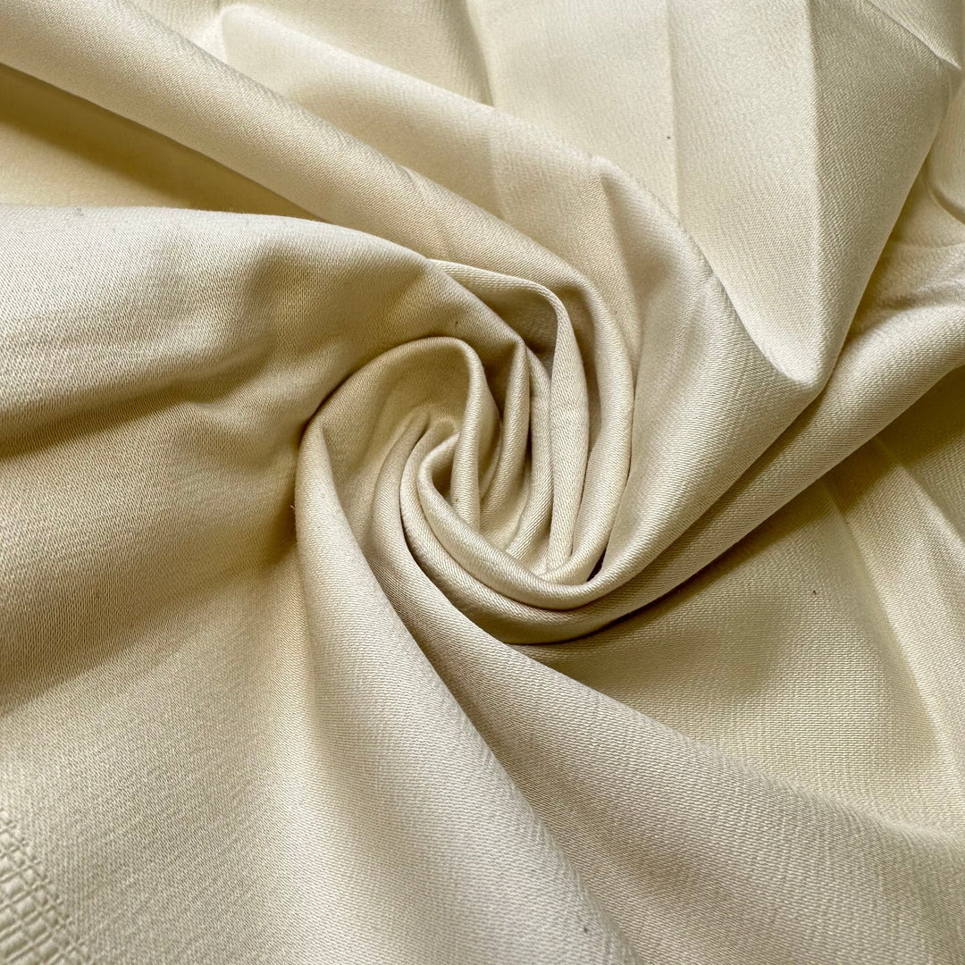 Toast To You - Sateen Cotton Woven - Light Champagne - 2.2M Bundle - True Deadstock fabric Fabric by private - Sustainable Textile | FABCYCLE