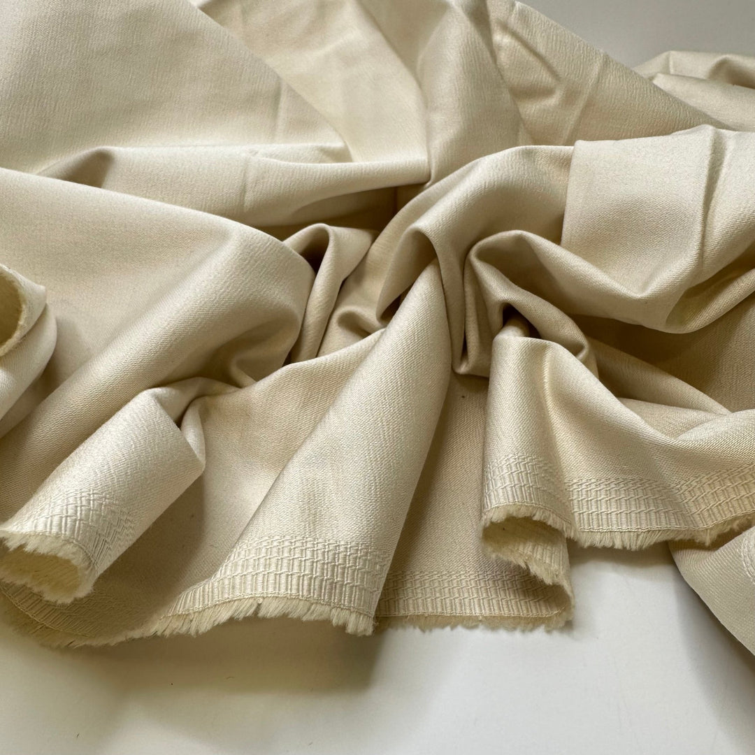 Toast To You - Sateen Cotton Woven - Light Champagne - 2.2M Bundle - True Deadstock fabric Fabric by private - Sustainable Textile | FABCYCLE