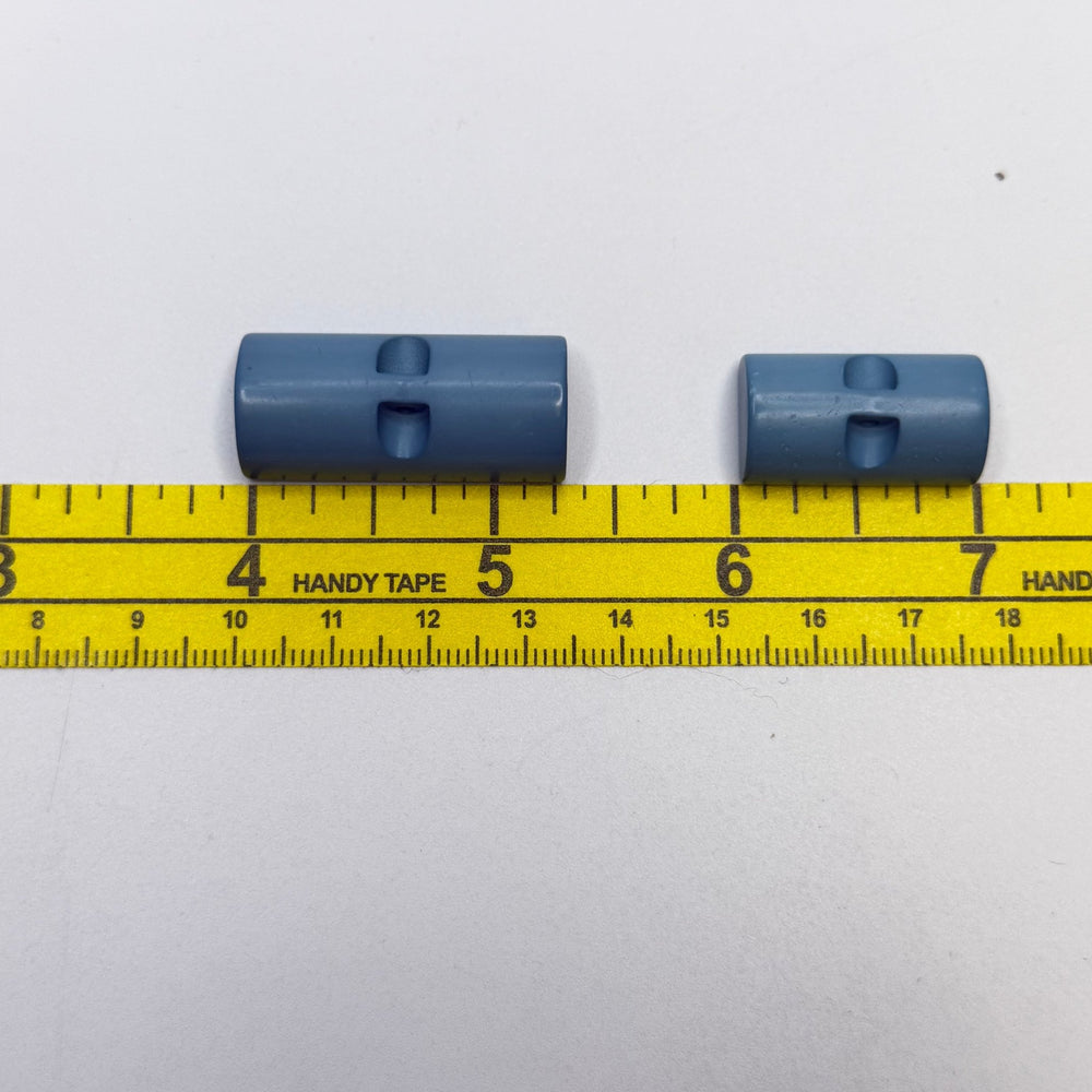 Toggle Button - 15MM Plastic - Blue - 4 Pack - True Deadstock supplies Fabric by private - Sustainable Textile | FABCYCLE