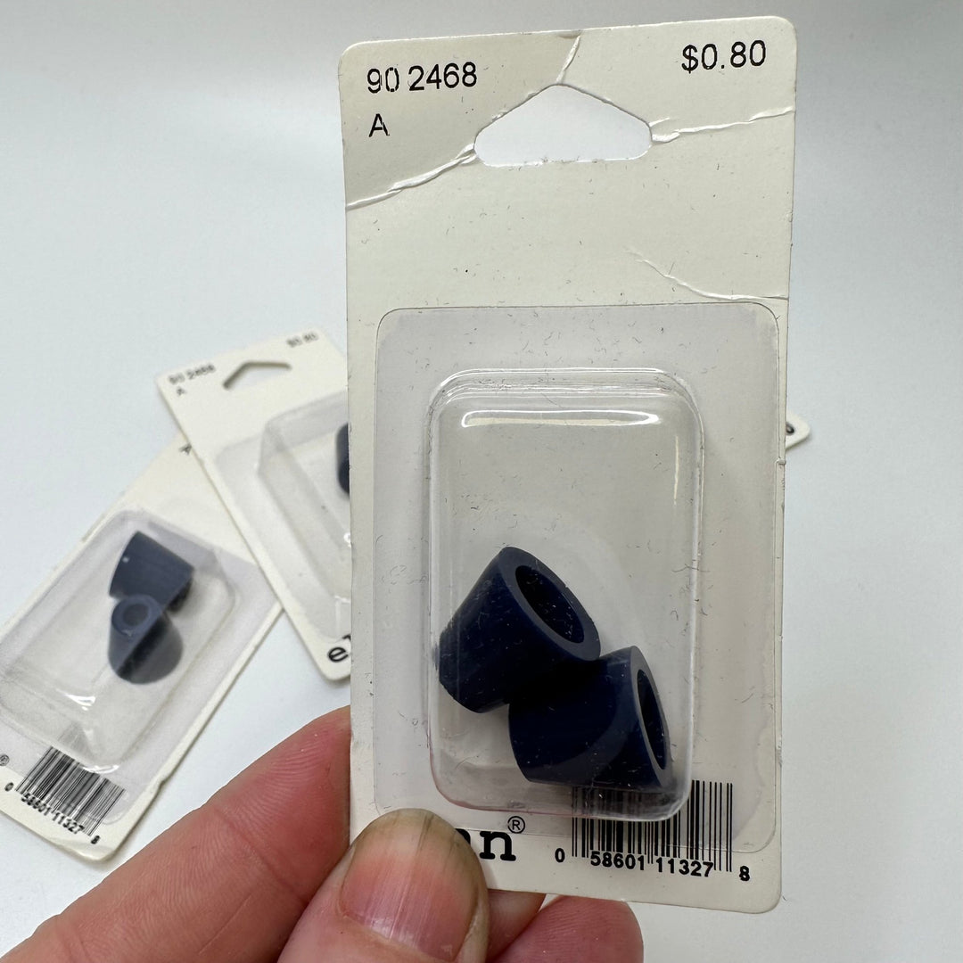 Toggle Stopper Button - 10MM Plastic - Navy - 2 Pack - True Deadstock supplies Fabric by private - Sustainable Textile | FABCYCLE